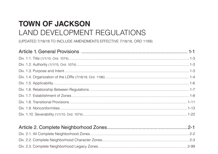 jackson-regulations