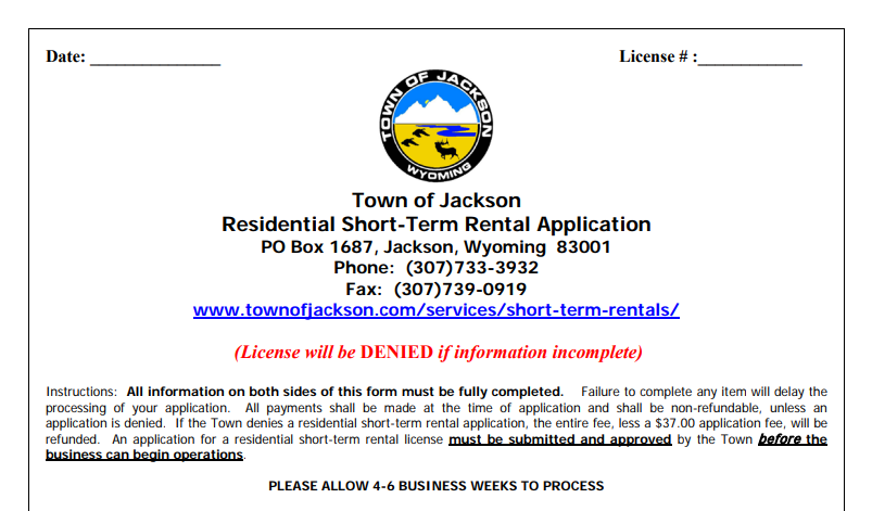 jackson-short-term-rental-license